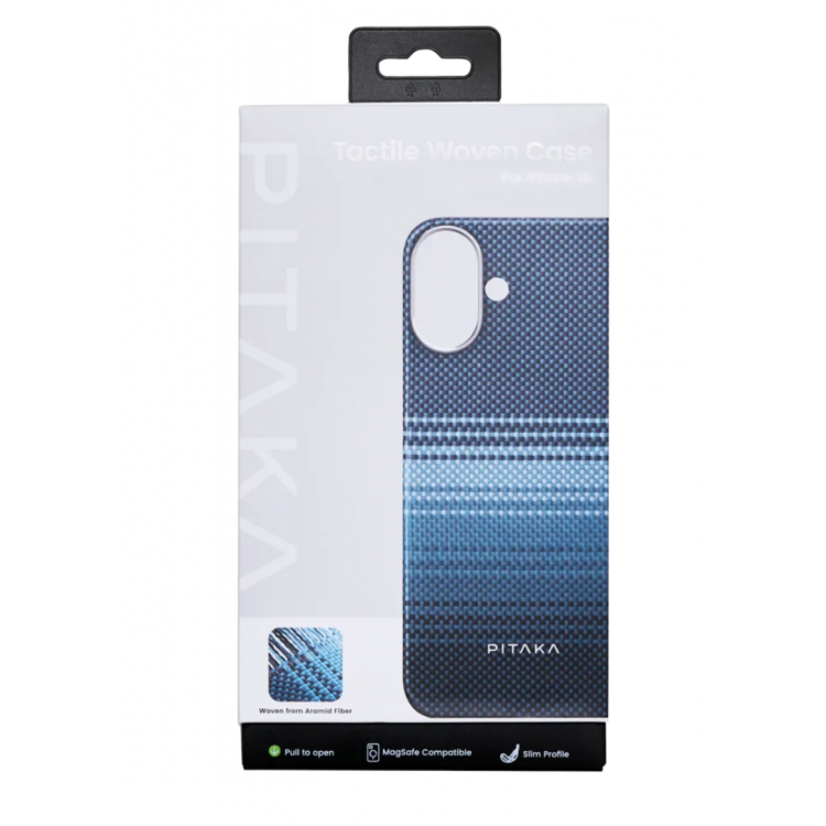 Θήκη Pitaka Fusion Tactile Weaving+ Aramid MagEZ 5 Magsafe 1500D 1.05mm CARBON FIBER για Apple iPhone 16 6.1 2024 - Moonrise - KI1601M